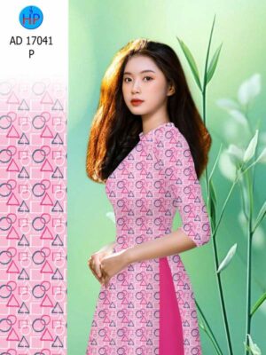 Vải Áo Dài Hoa Văn AD 17041