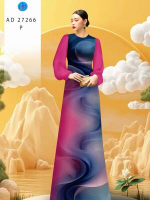 Vải Áo Dài Hoa Văn AD 27266