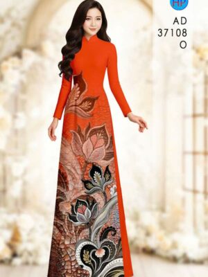 Vải Áo Dài Hoa Sen AD 37108
