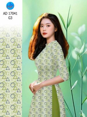 Vải Áo Dài Hoa Văn AD 17041