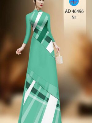 Vải Áo Dài Hoa Văn AD 46496