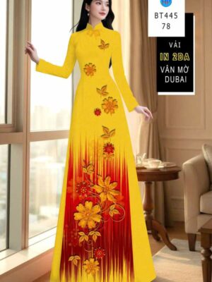 Vải Áo Dài In 4D AD BT445