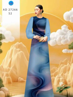 Vải Áo Dài Hoa Văn AD 27266