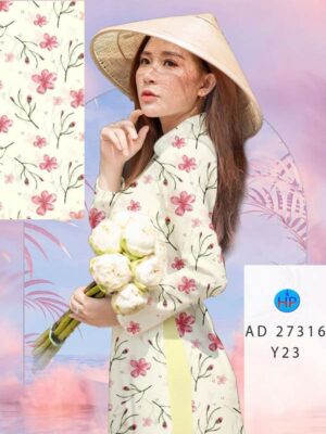 Vải Áo Dài Hoa Đều AD 27316