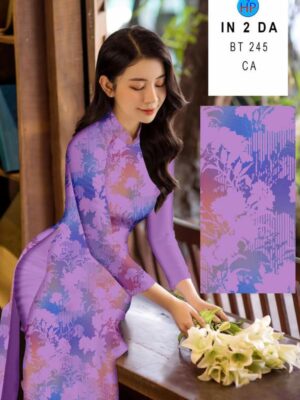 Vải Áo Dài In 4D AD BT245
