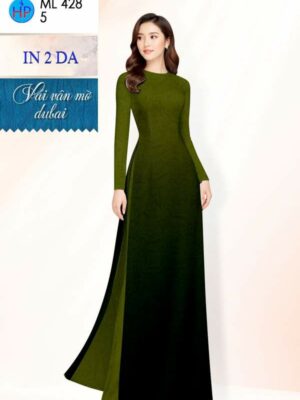Vải Áo Dài Hoa In 4D AD ML428