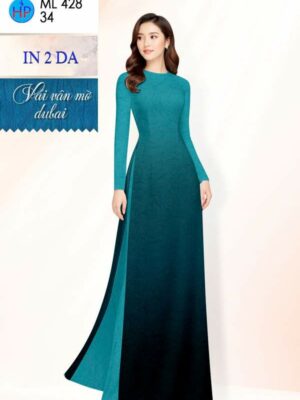 Vải Áo Dài Hoa In 4D AD ML428
