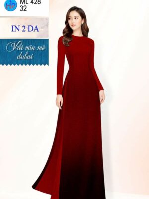 Vải Áo Dài Hoa In 4D AD ML428