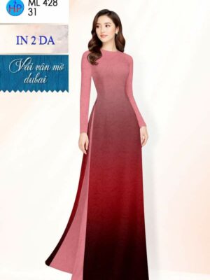 Vải Áo Dài Hoa In 4D AD ML428