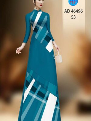 Vải Áo Dài Hoa Văn AD 46496