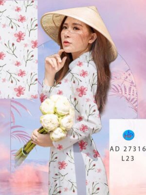 Vải Áo Dài Hoa Đều AD 27316