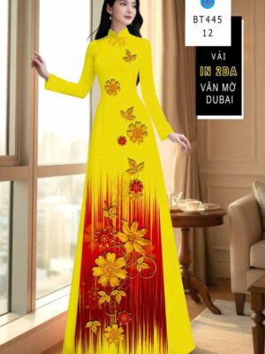 Vải Áo Dài In 4D AD BT445