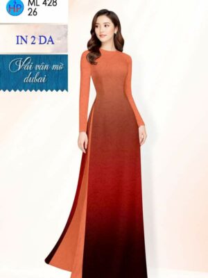 Vải Áo Dài Hoa In 4D AD ML428