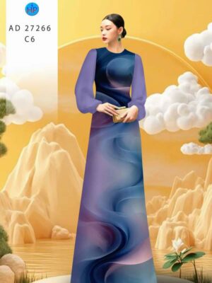 Vải Áo Dài Hoa Văn AD 27266