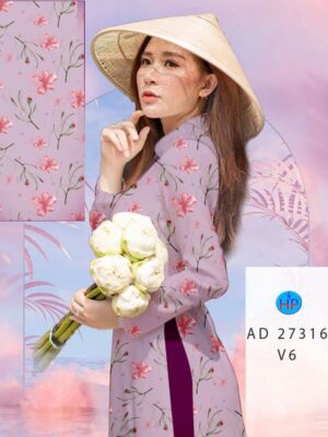 Vải Áo Dài Hoa Đều AD 27316