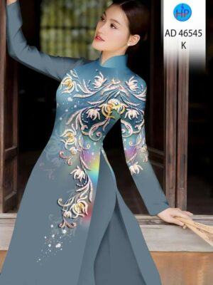 Vải Áo Dài Hoa Văn AD 46545