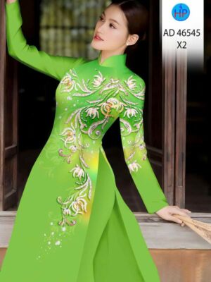 Vải Áo Dài Hoa Văn AD 46545