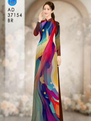 Vải Áo Dài Hoa Văn AD 37154