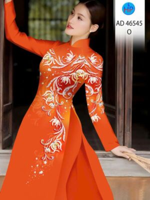 Vải Áo Dài Hoa Văn AD 46545