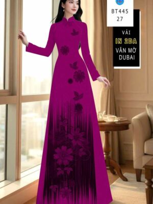 Vải Áo Dài In 4D AD BT445