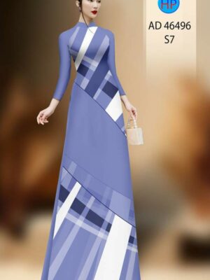 Vải Áo Dài Hoa Văn AD 46496