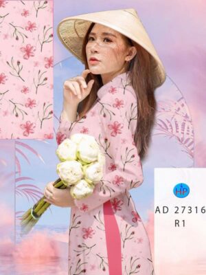 Vải Áo Dài Hoa Đều AD 27316