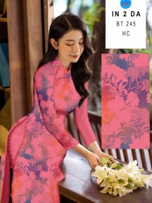 Vải Áo Dài In 4D AD BT245