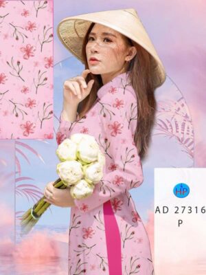 Vải Áo Dài Hoa Đều AD 27316