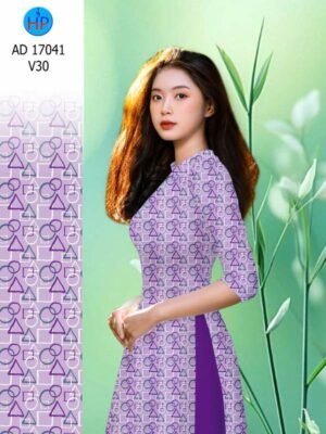 Vải Áo Dài Hoa Văn AD 17041