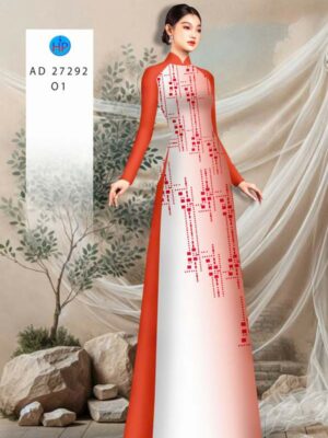 Vải Áo Dài Hoa Văn AD 27292