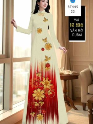 Vải Áo Dài In 4D AD BT445