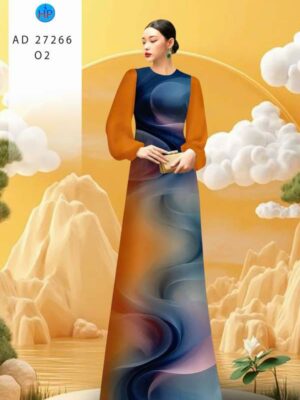 Vải Áo Dài Hoa Văn AD 27266
