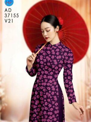 Vải Áo Dài Hoa Đều AD 37155