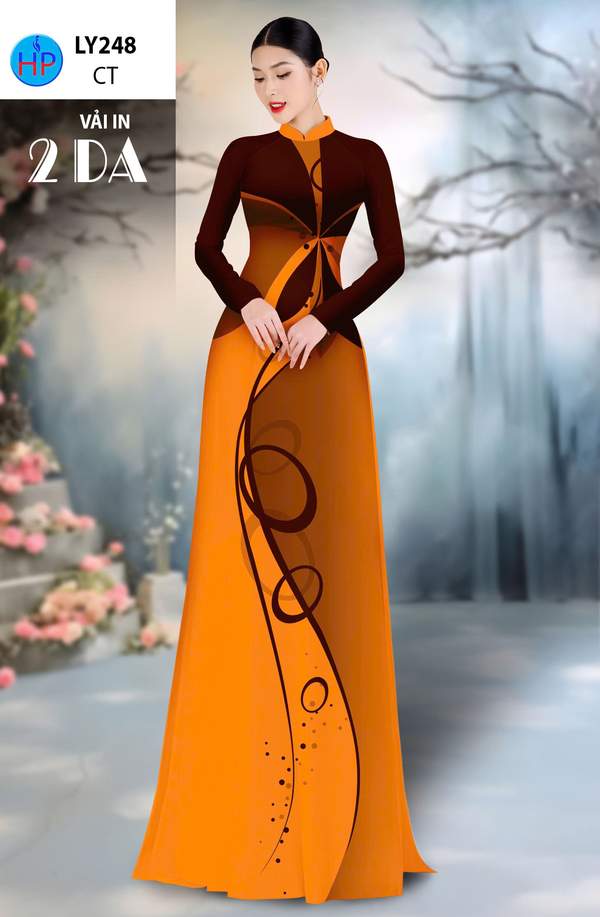 Vải Áo Dài In 4D AD LY248
