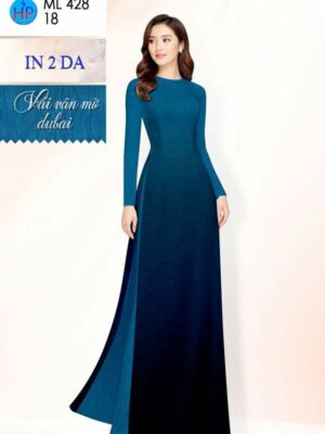Vải Áo Dài Hoa In 4D AD ML428