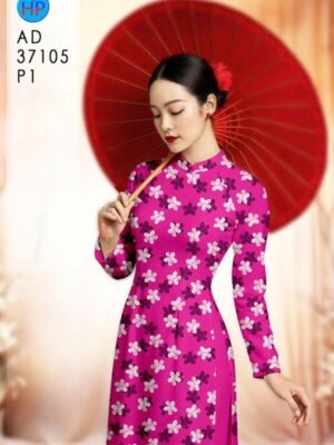 Vải Áo Dài Hoa Đều AD 37105
