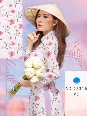Vải Áo Dài Hoa Đều AD 27316