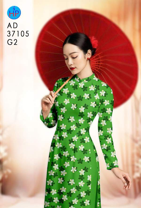 Vải Áo Dài Hoa Đều AD 37105