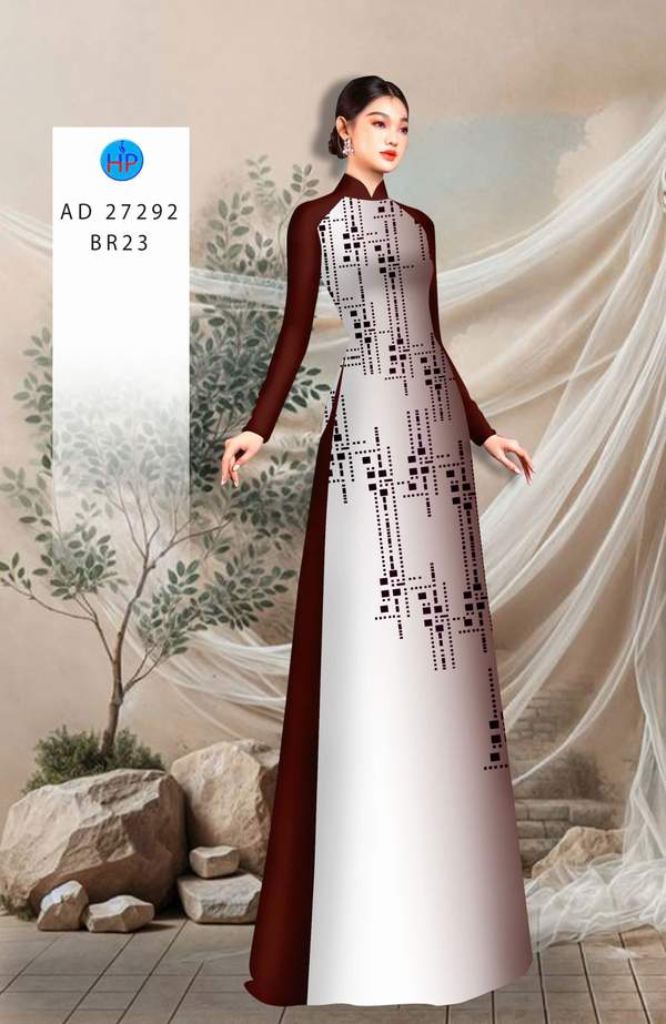 Vải Áo Dài Hoa Văn AD 27292