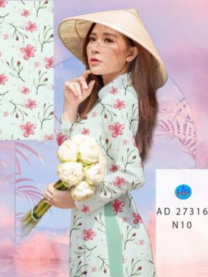Vải Áo Dài Hoa Đều AD 27316