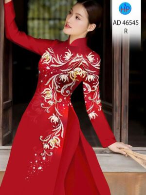 Vải Áo Dài Hoa Văn AD 46545