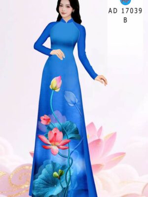 Vải Áo Dài Hoa Sen AD 17039