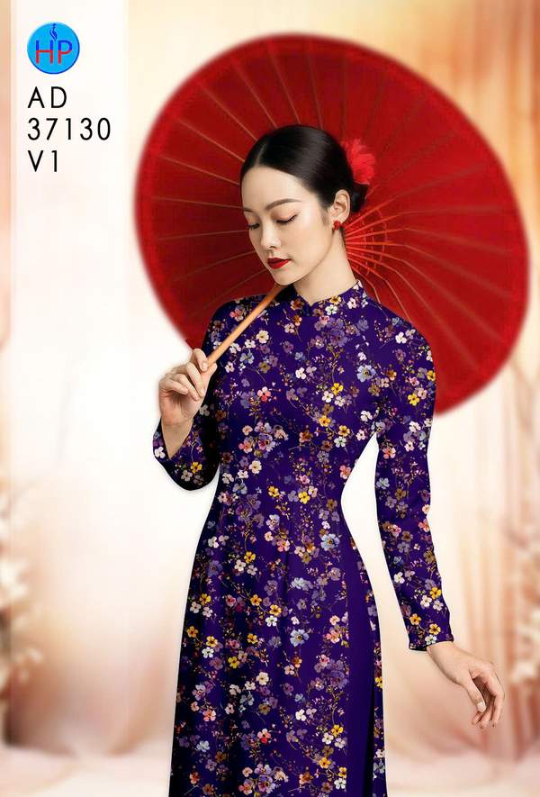 Vải Áo Dài Hoa Đều AD 37130