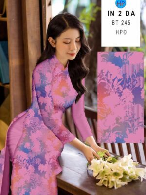 Vải Áo Dài In 4D AD BT245
