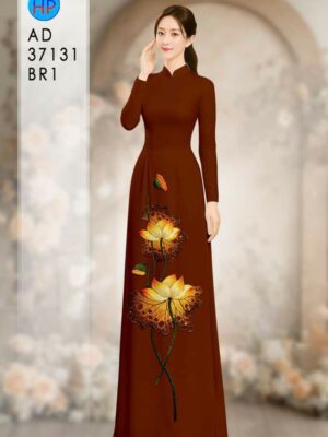 Vải Áo Dài Hoa Sen AD 37131