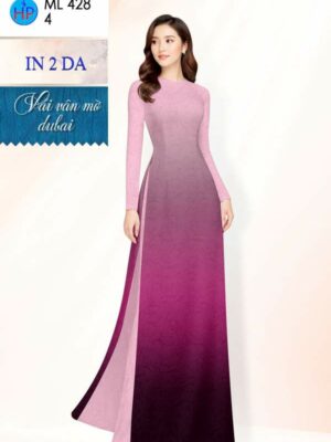 Vải Áo Dài Hoa In 4D AD ML428