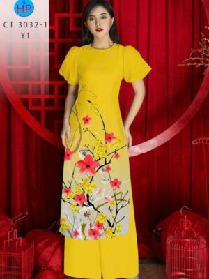 Vải Áo Dài Hoa Mai AD CT 3032-1