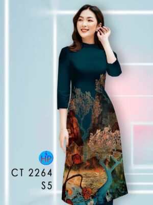 Vải Áo Dài Cách Tân Phong Cảnh AD CT2264