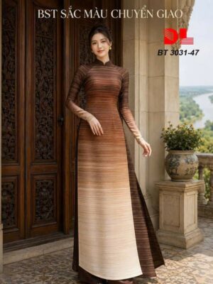 Vải Áo Dài Chuyển Sắc AD BT3031