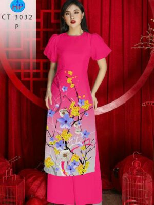 Vải Áo Dài Hoa Mai AD CT 3032-1